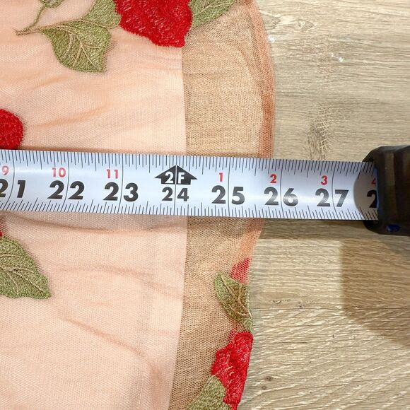 NWT Disney Snow White LC Lauren Conrad Lined Embroidered Sleeveless Top Red S - Picture 7 of 8